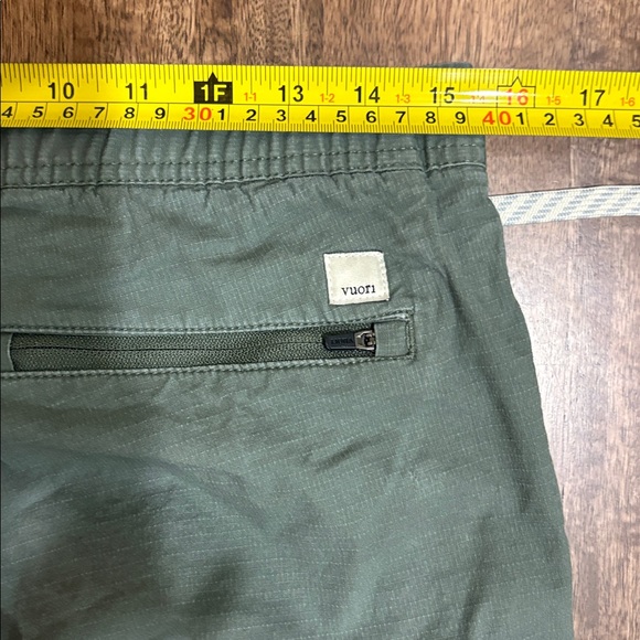 Vuori Olive Green Track Joggers with White Drawstring - Picture 6 of 10